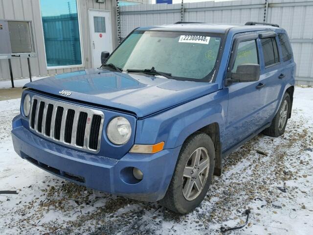 1J8FF28W37D413488 - 2007 JEEP PATRIOT SP BLUE photo 2