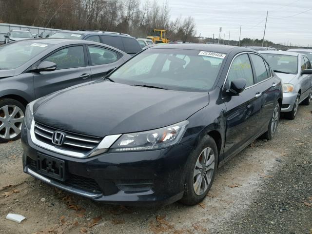 1HGCR2F33EA121253 - 2014 HONDA ACCORD LX BLACK photo 2