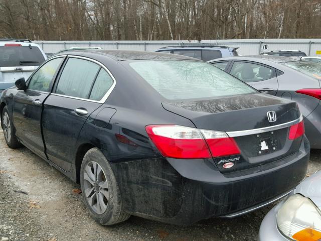 1HGCR2F33EA121253 - 2014 HONDA ACCORD LX BLACK photo 3