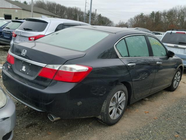 1HGCR2F33EA121253 - 2014 HONDA ACCORD LX BLACK photo 4