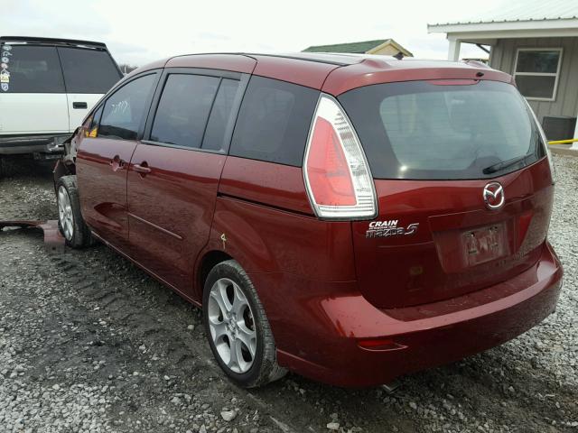 JM1CR293890327898 - 2009 MAZDA 5 MAROON photo 3