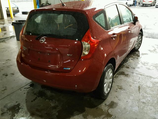 3N1CE2CPXEL431347 - 2014 NISSAN VERSA NOTE RED photo 4