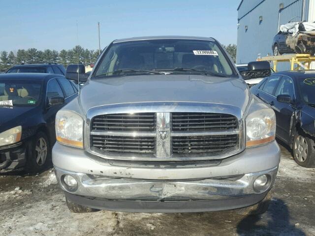 3D7KS19D46G222050 - 2006 DODGE RAM 1500 SILVER photo 9