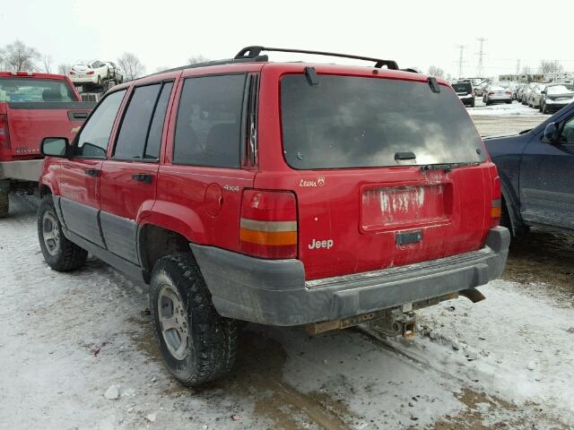 1J4GZ58S5WC245031 - 1998 JEEP GRAND CHER RED photo 3