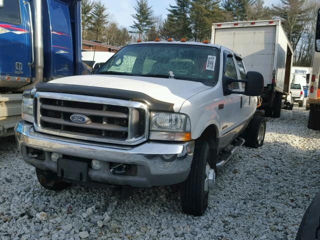 1FTWW33F72ED50418 - 2002 FORD F350 SUPER WHITE photo 2