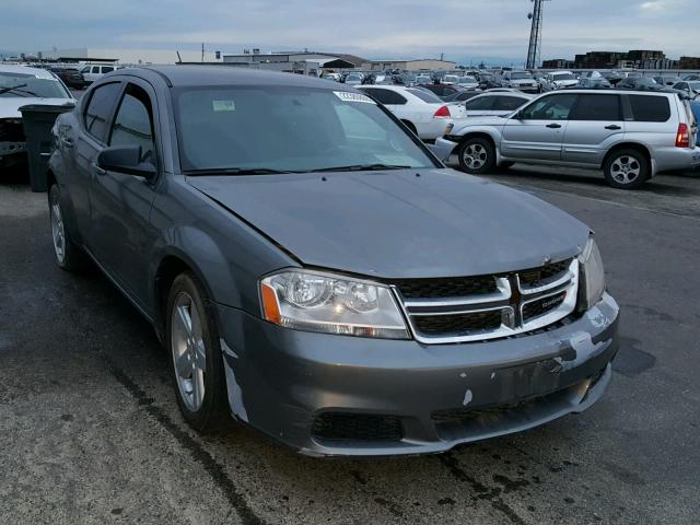 1C3CDZABXDN740559 - 2013 DODGE AVENGER SE CHARCOAL photo 1