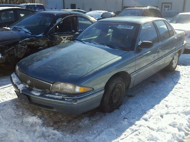 1G4NJ52T6TC440424 - 1996 BUICK SKYLARK GR BLUE photo 2