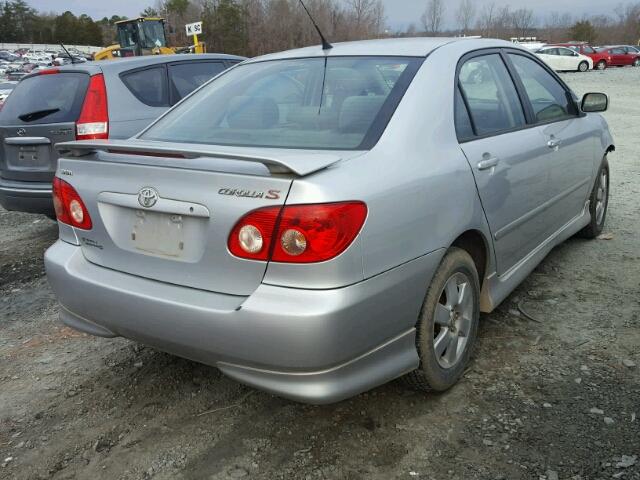 1NXBR32E78Z942572 - 2008 TOYOTA COROLLA CE GRAY photo 4