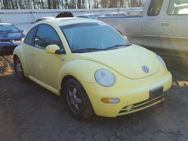 3VWCP21C91M463635 - 2001 VOLKSWAGEN NEW BEETLE YELLOW photo 1