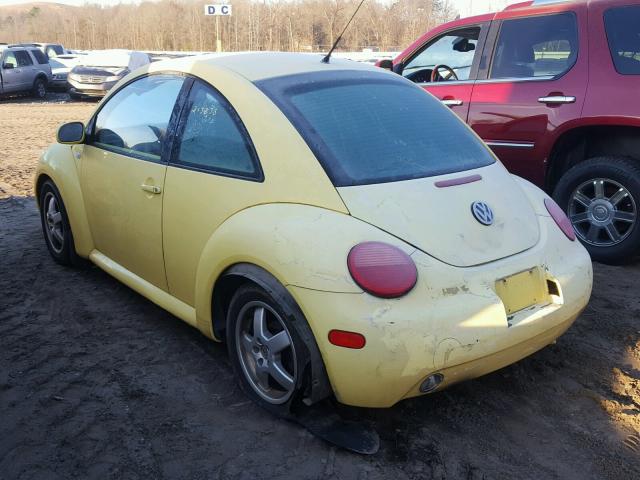 3VWCP21C91M463635 - 2001 VOLKSWAGEN NEW BEETLE YELLOW photo 3