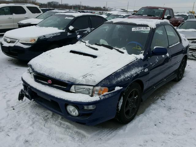 JF1GC6757YG504418 - 2000 SUBARU IMPREZA RS BLUE photo 2