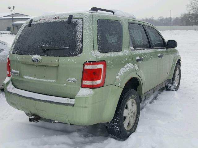 1FMCU93188KB75859 - 2008 FORD ESCAPE XLT GREEN photo 4