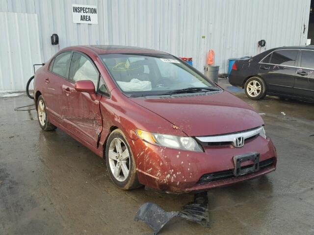 1HGFA16867L029023 - 2007 HONDA CIVIC EX BURGUNDY photo 1