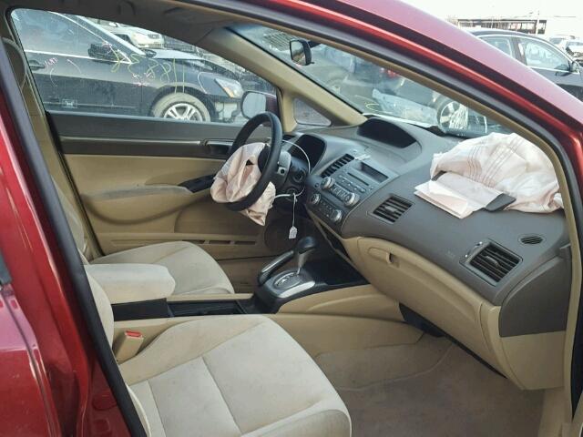 1HGFA16867L029023 - 2007 HONDA CIVIC EX BURGUNDY photo 5