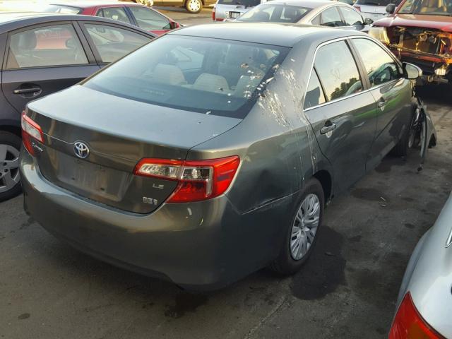 4T1BD1FK0DU078915 - 2013 TOYOTA CAMRY HYBR GREEN photo 4