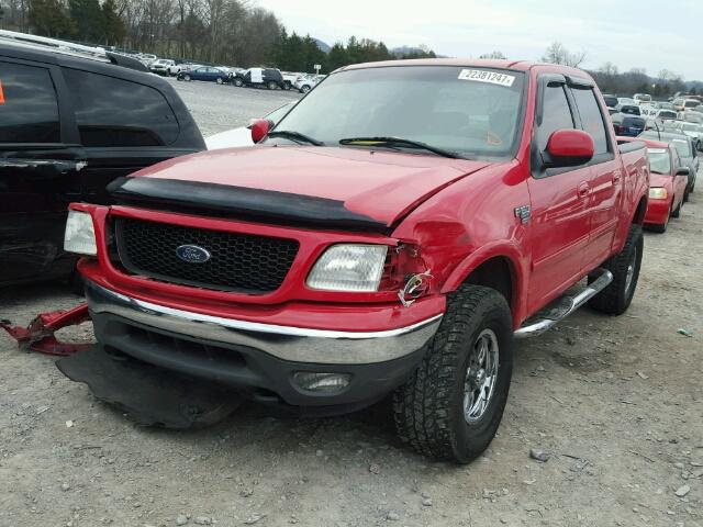 1FTRW08L42KB58594 - 2002 FORD F150 SUPER RED photo 2