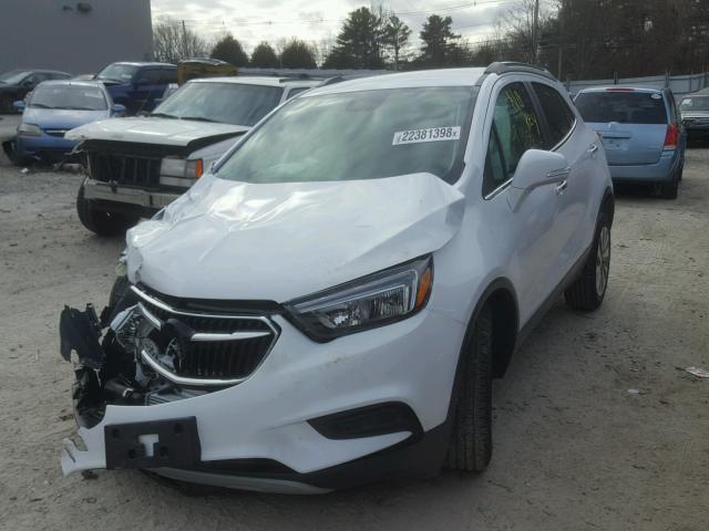 KL4CJASB0HB208954 - 2017 BUICK ENCORE PRE WHITE photo 2