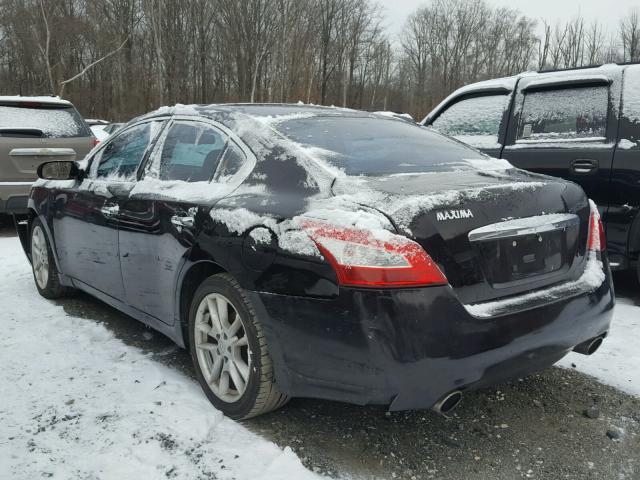 1N4AA5AP5BC818681 - 2011 NISSAN MAXIMA S BLACK photo 3