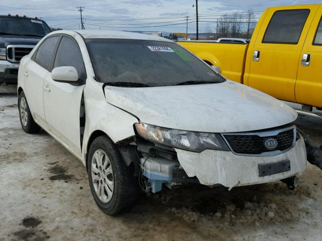 KNAFT4A24D5680807 - 2013 KIA FORTE LX WHITE photo 1