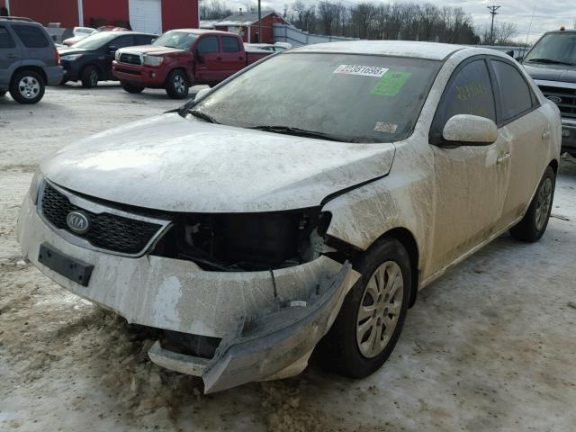 KNAFT4A24D5680807 - 2013 KIA FORTE LX WHITE photo 2