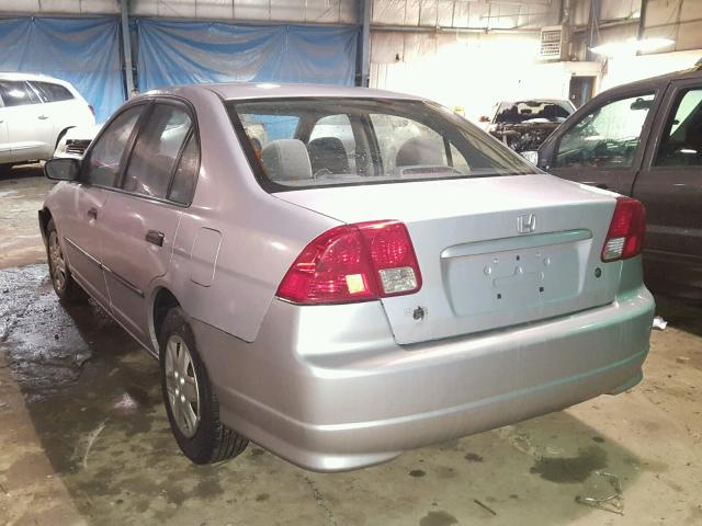 1HGES16304L009276 - 2004 HONDA CIVIC DX V SILVER photo 3