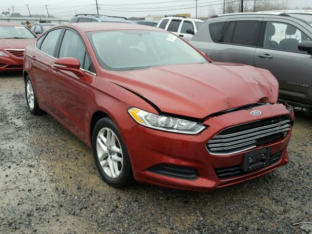 3FA6P0H7XER145714 - 2014 FORD FUSION SE RED photo 1