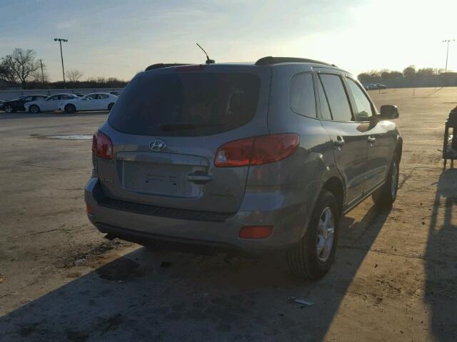 5NMSG13D88H133576 - 2008 HYUNDAI SANTA FE G GRAY photo 4