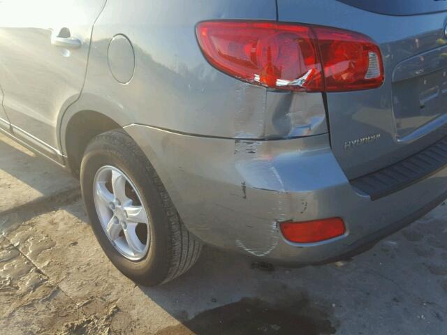 5NMSG13D88H133576 - 2008 HYUNDAI SANTA FE G GRAY photo 9