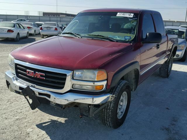 2GTEK19T641260335 - 2004 GMC NEW SIERRA MAROON photo 2