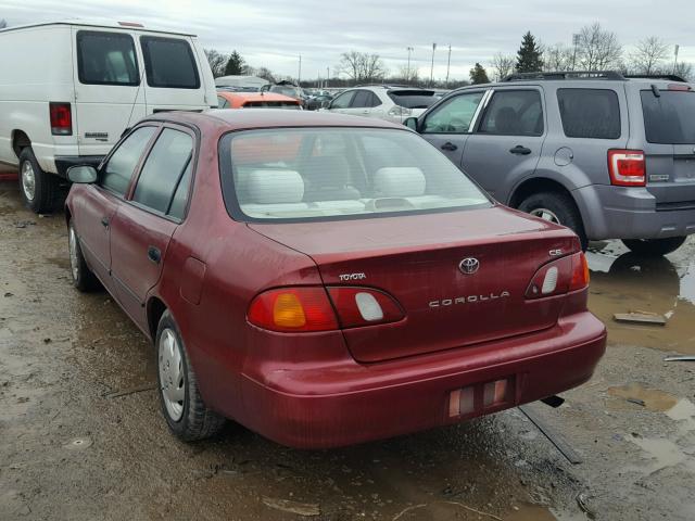 1NXBR12E2XZ262596 - 1999 TOYOTA COROLLA VE MAROON photo 3