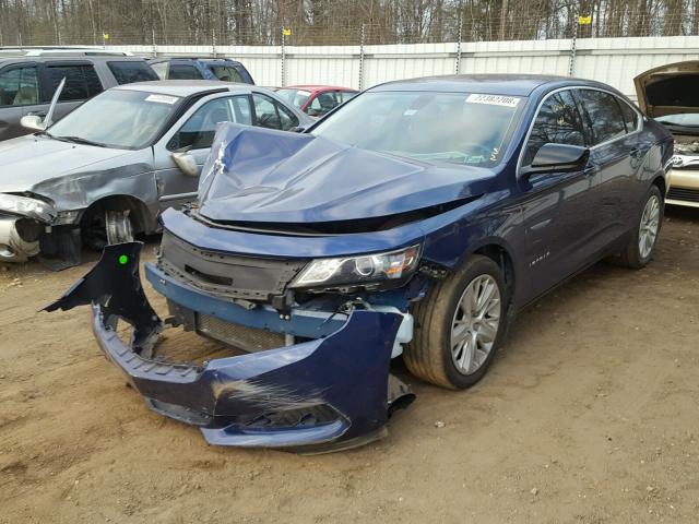 1G11Y5SL2EU156471 - 2014 CHEVROLET IMPALA LS BLUE photo 2