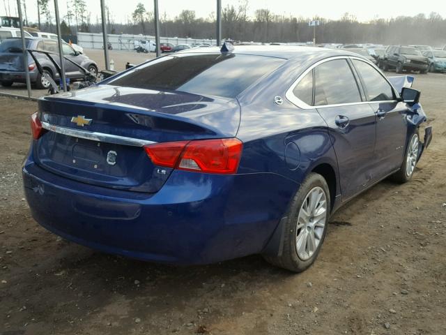 1G11Y5SL2EU156471 - 2014 CHEVROLET IMPALA LS BLUE photo 4