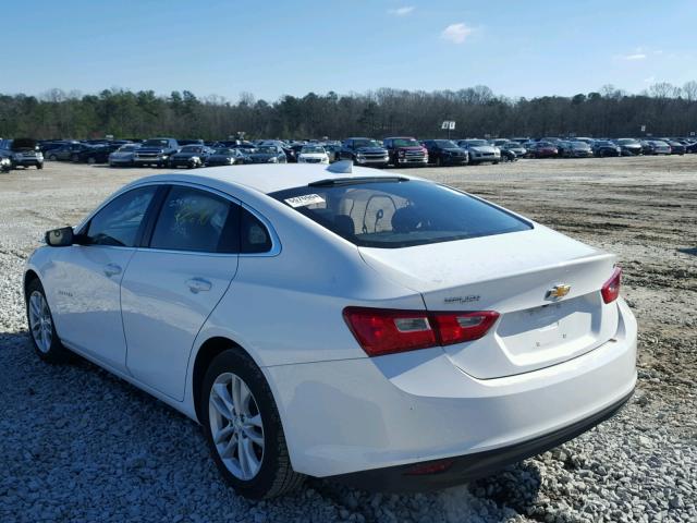 1G1ZE5ST0HF200665 - 2017 CHEVROLET MALIBU LT WHITE photo 3