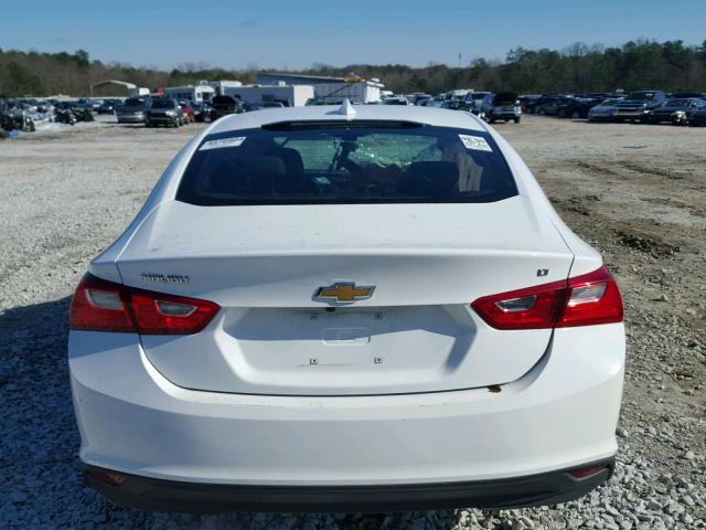 1G1ZE5ST0HF200665 - 2017 CHEVROLET MALIBU LT WHITE photo 9