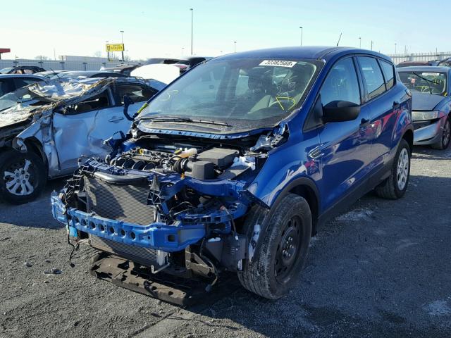 1FMCU0F78HUB89082 - 2017 FORD ESCAPE S BLUE photo 2