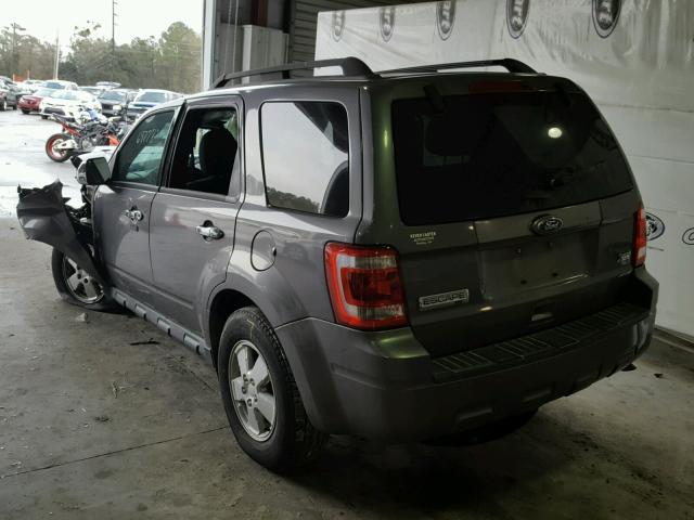 1FMCU0DG5CKC27343 - 2012 FORD ESCAPE XLT GRAY photo 3