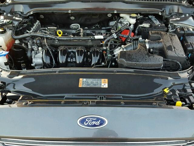 1FA6P0G74F5130910 - 2015 FORD FUSION S GRAY photo 7