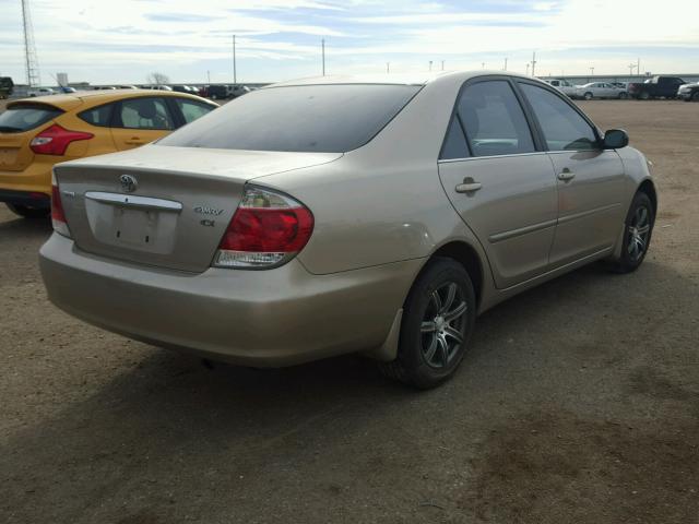 JTDBE32K063063519 - 2006 TOYOTA CAMRY LE GOLD photo 4