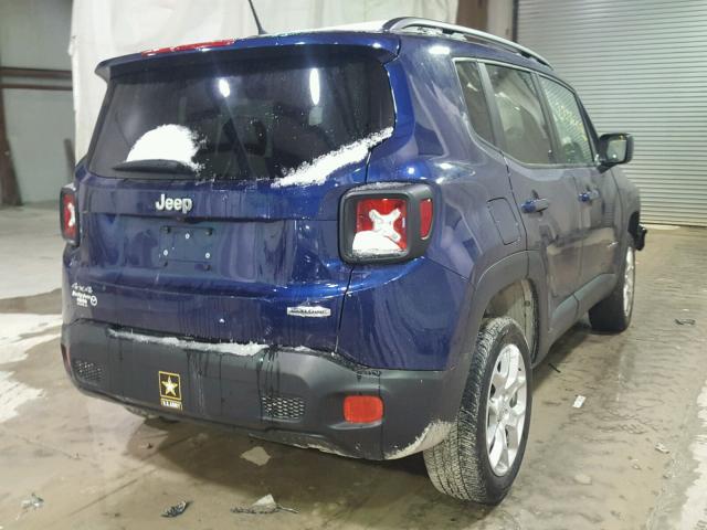 ZACCJBBT7GPD62845 - 2016 JEEP RENEGADE L BLUE photo 4