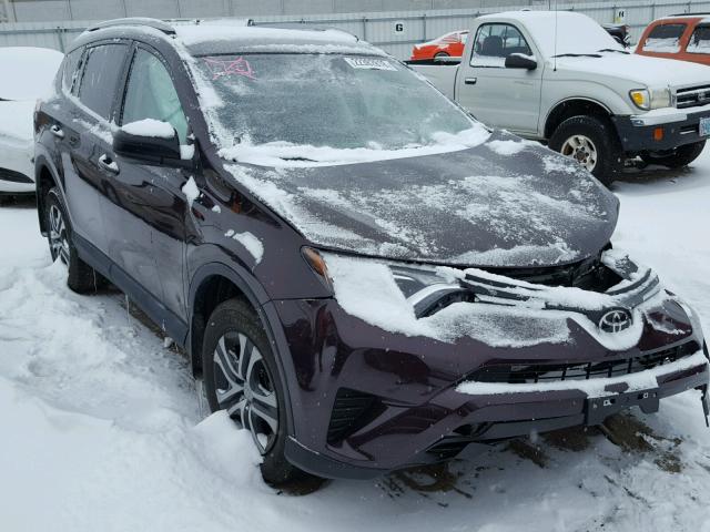 2T3BFREV8HW606878 - 2017 TOYOTA RAV4 LE MAROON photo 1