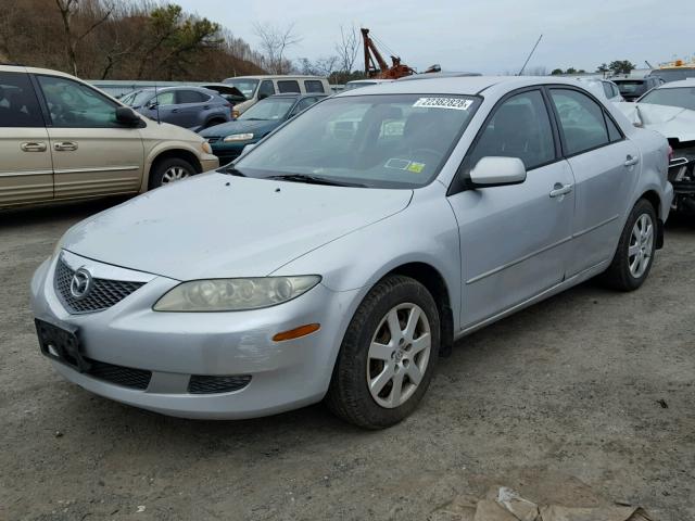 1YVFP80C755M07896 - 2005 MAZDA 6 I SILVER photo 2