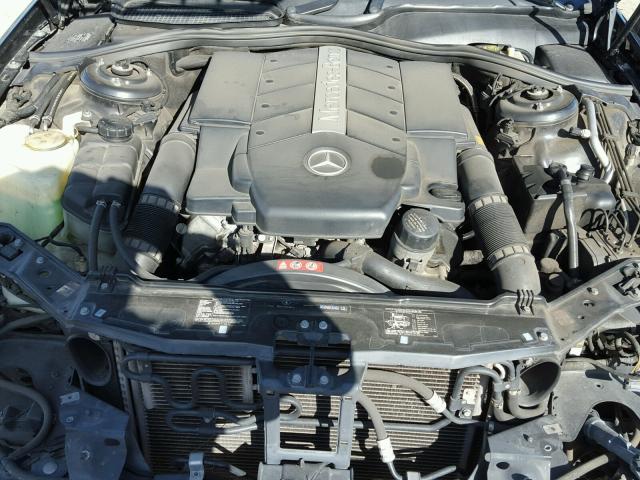 WDBPJ75J75A046284 - 2005 MERCEDES-BENZ CL 500 BLACK photo 7