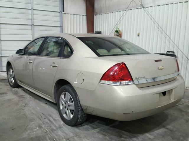 2G1WA5EK7A1127759 - 2010 CHEVROLET IMPALA GOLD photo 3