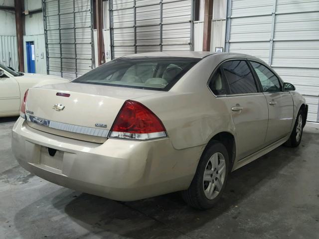 2G1WA5EK7A1127759 - 2010 CHEVROLET IMPALA 金色 照片 4