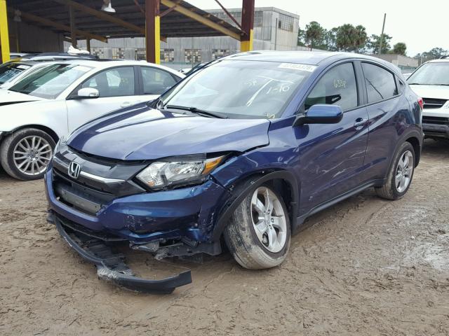 3CZRU5H30GM722965 - 2016 HONDA HR-V LX BLUE photo 2