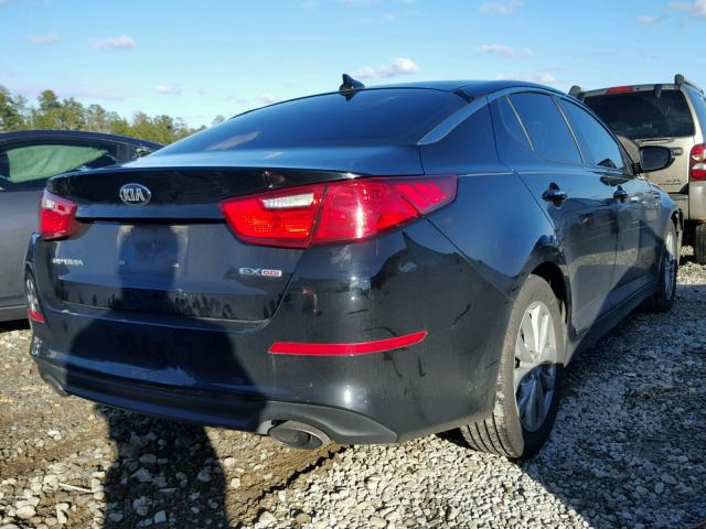 5XXGN4A72FG390268 - 2015 KIA OPTIMA EX BLACK photo 4