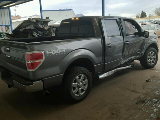 1FTFW1ET5DFB05962 - 2013 FORD F150 SUPER GRAY photo 4