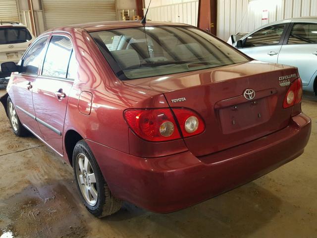 1NXBR32E08Z991662 - 2008 TOYOTA COROLLA CE BURGUNDY photo 3