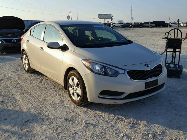 KNAFK4A62E5134692 - 2014 KIA FORTE LX TAN photo 1