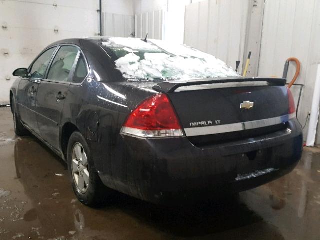 2G1WT58N889285894 - 2008 CHEVROLET IMPALA LT BLACK photo 3